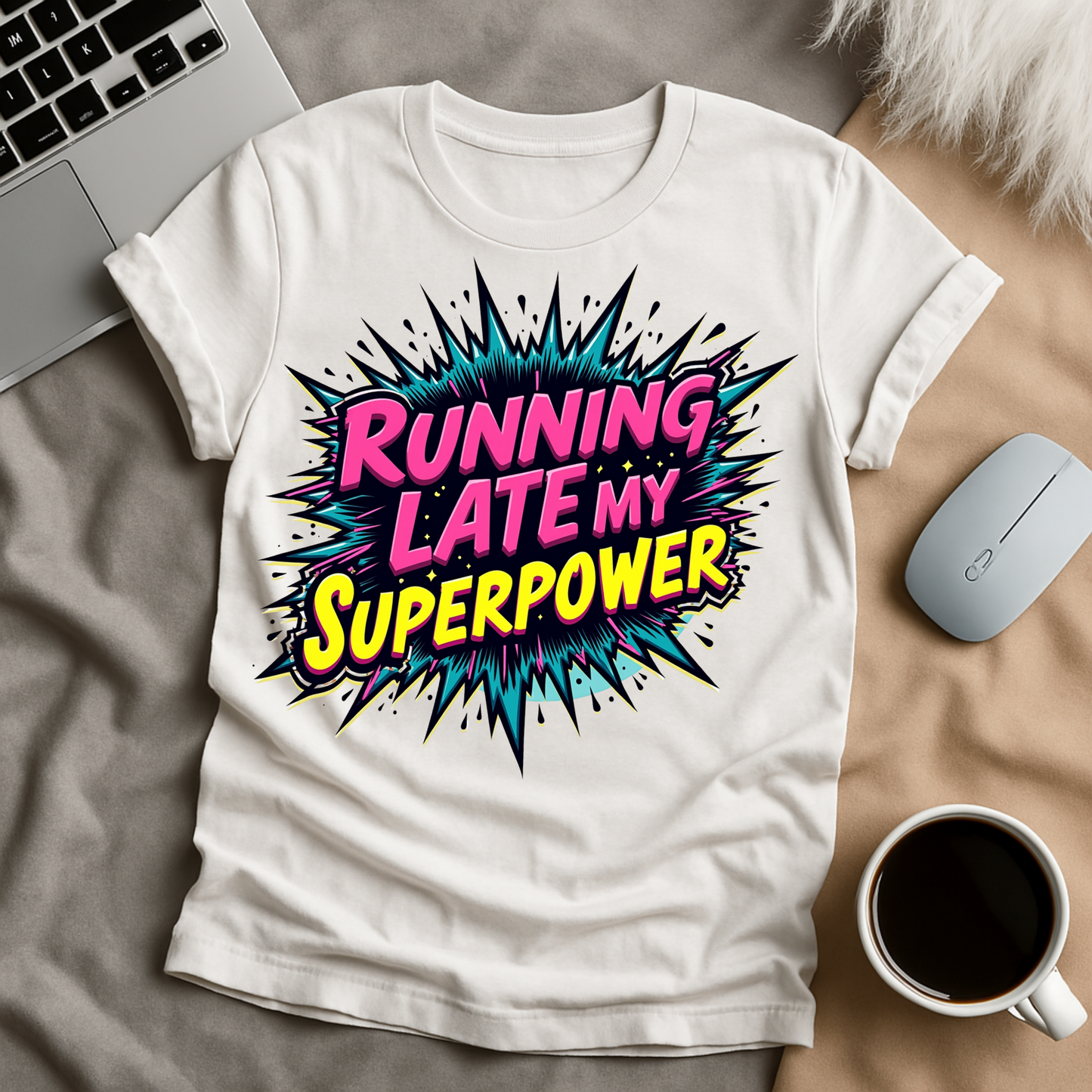 Running Late My Superpower T-Shirt