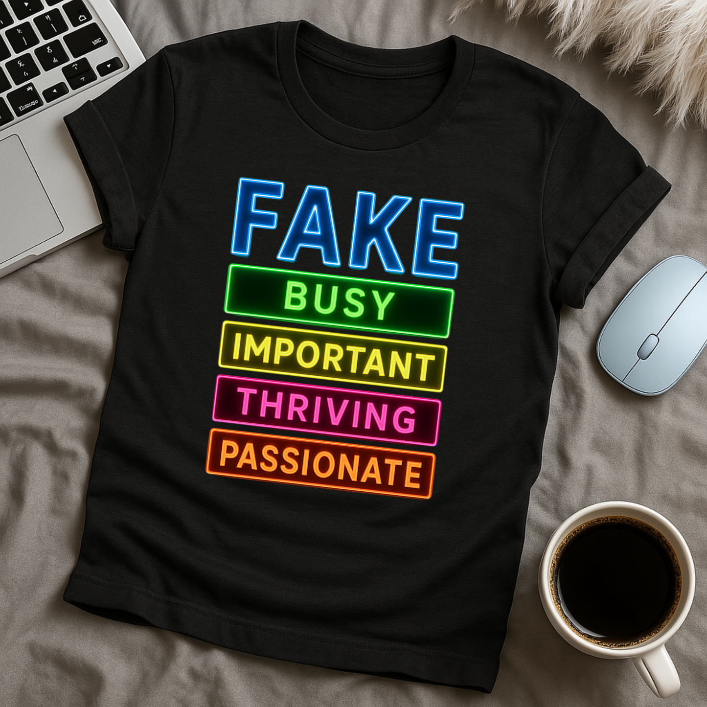 Fake, Busy, Important T-Shirt