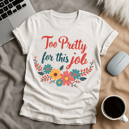Too Pretty for This Job T-Shirt