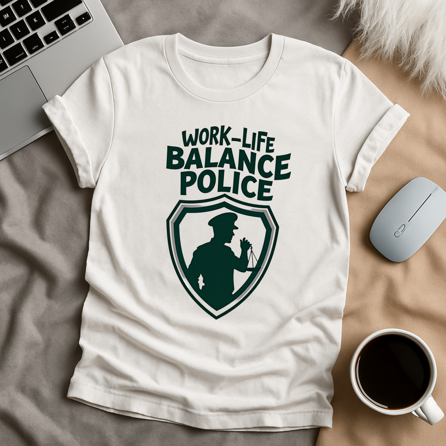 Work Life Balance Police T-Shirt