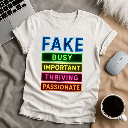 Fake, Busy, Important T-Shirt