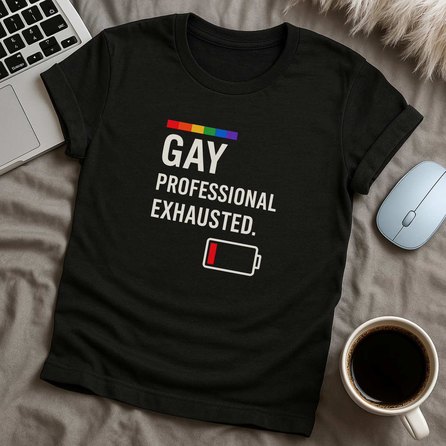 Gay Professional Exhausted T-Shirt