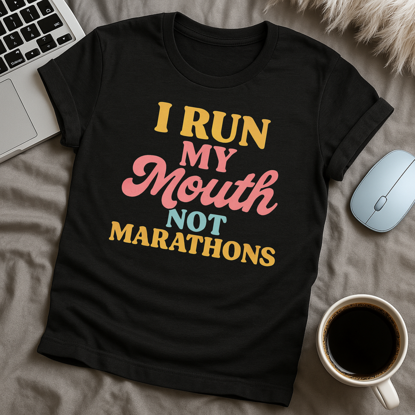 I Run My Mouth Not Marathons T-Shirt