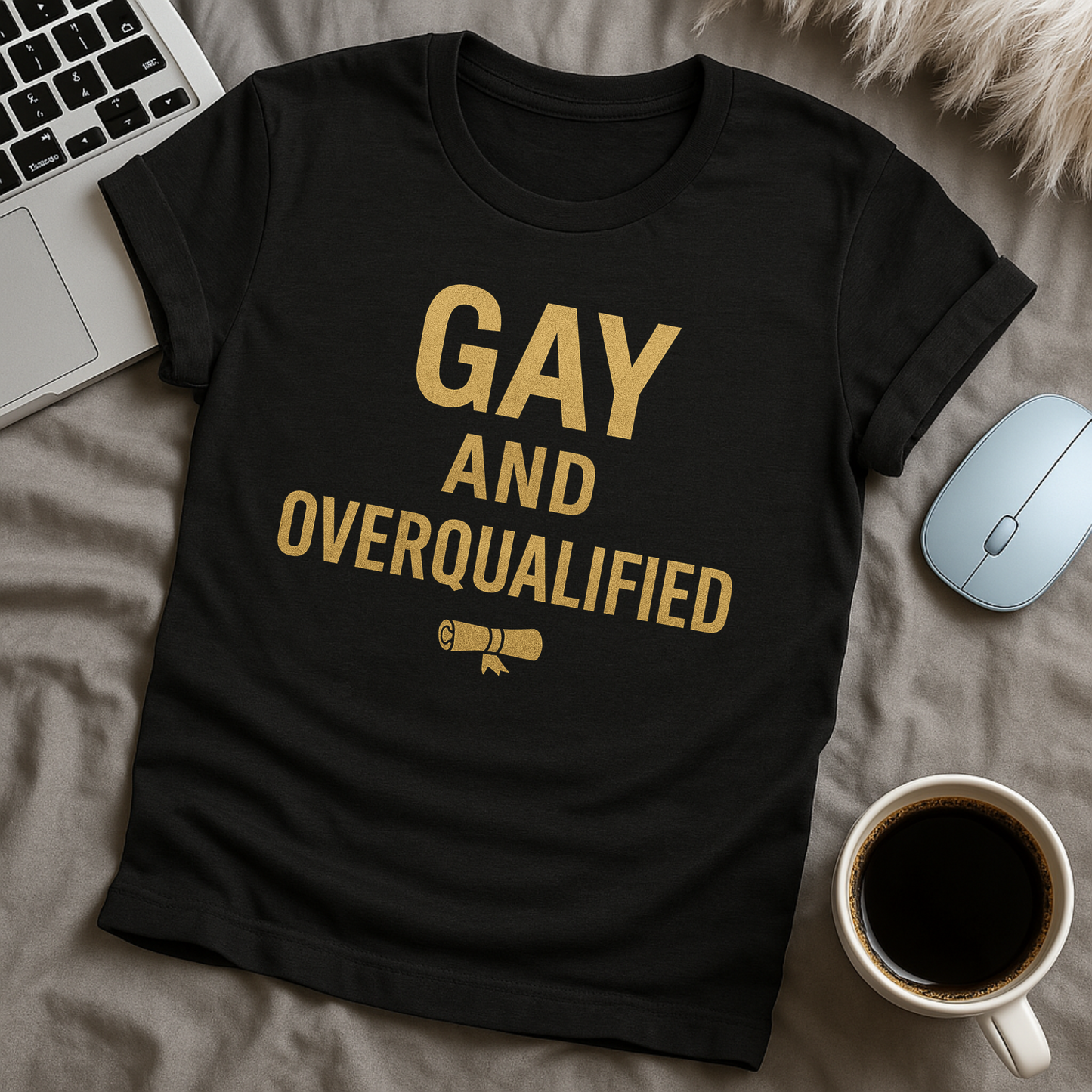 Gay and Overqualified T-Shirt