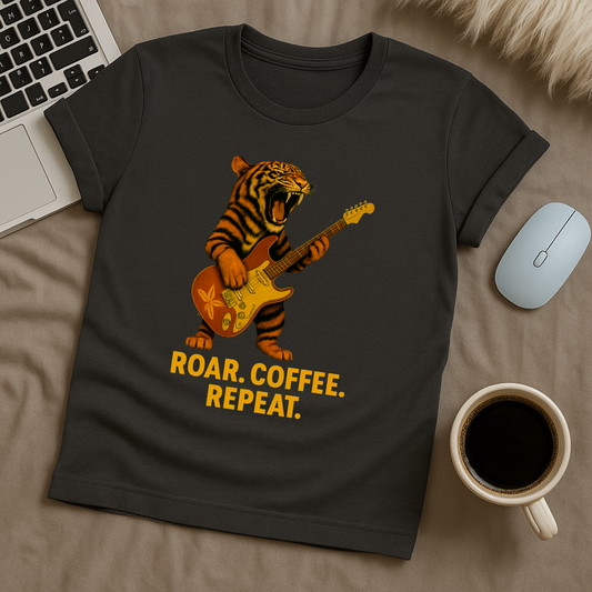 Roar Coffee Repeat T-Shirt