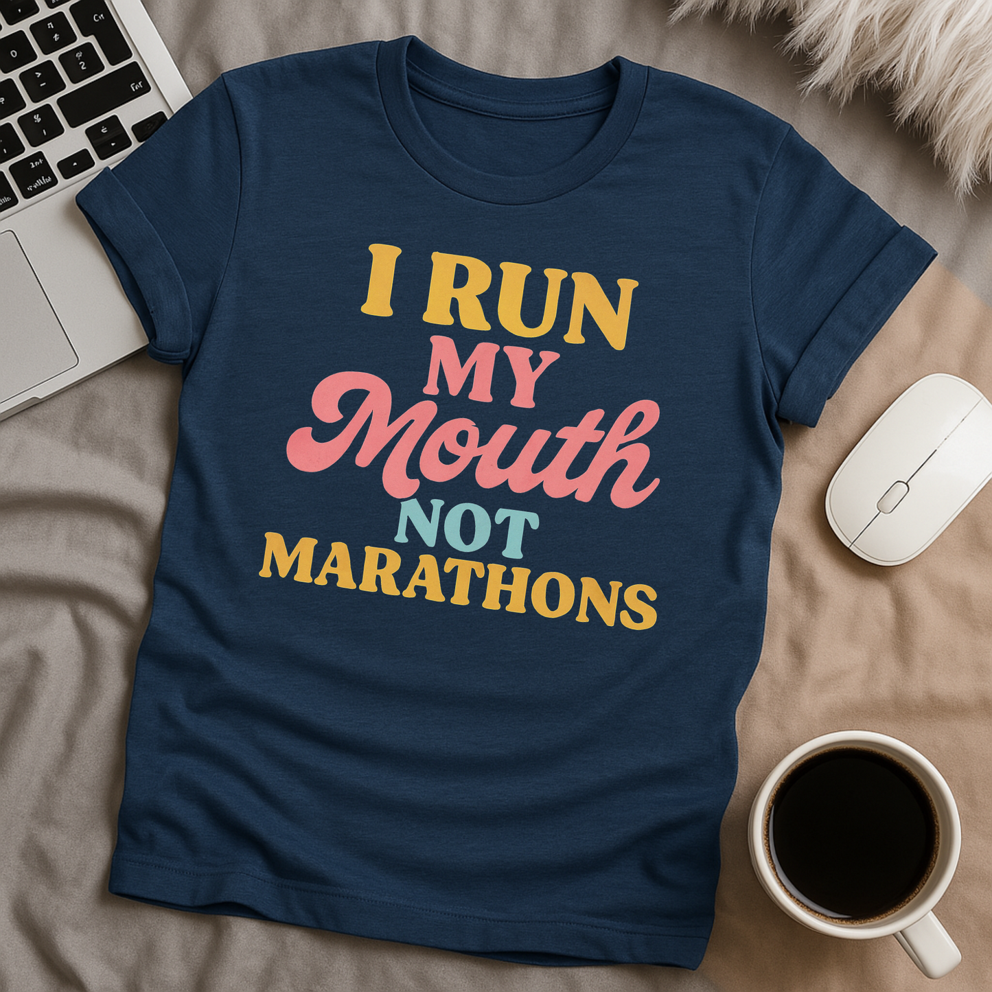 I Run My Mouth Not Marathons T-Shirt